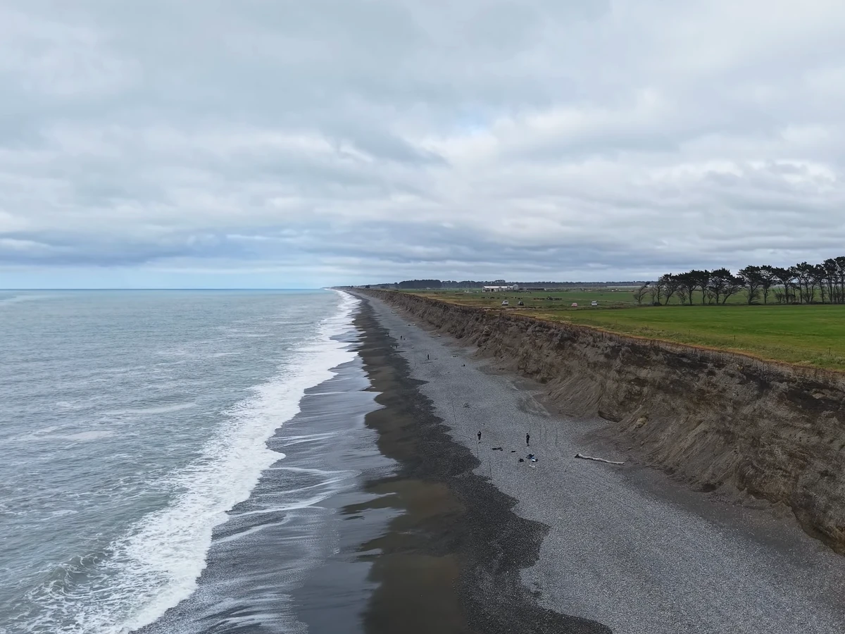 Mid-morning drone shot