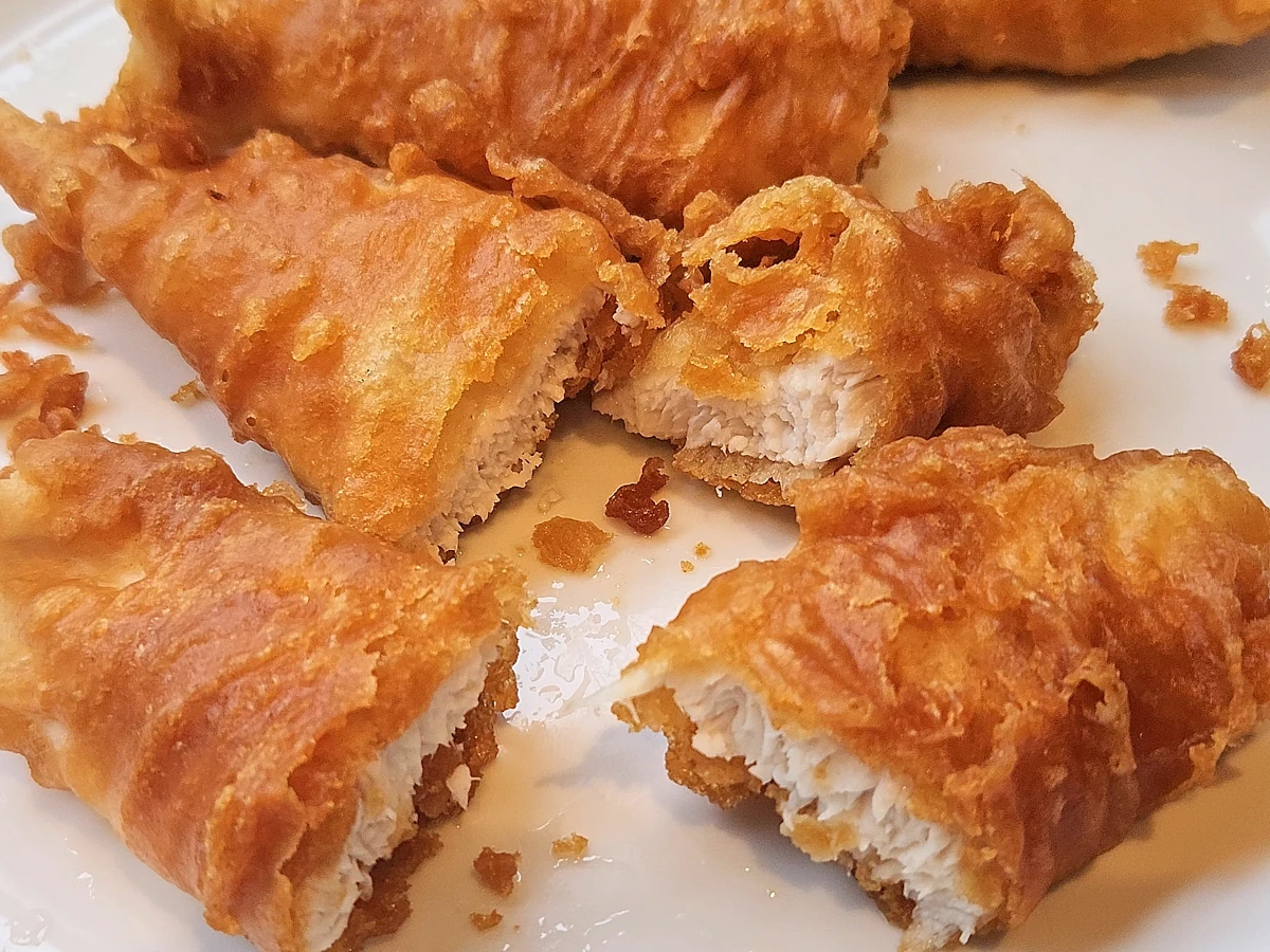 Deep fried school shark