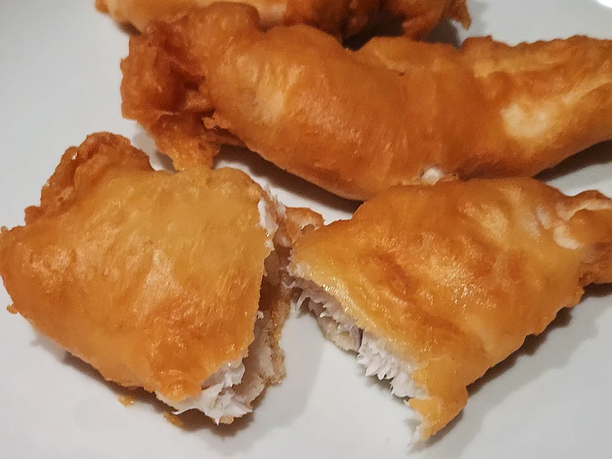 Deep fried dogfish